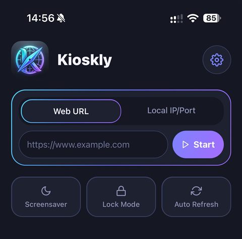 Home screen
